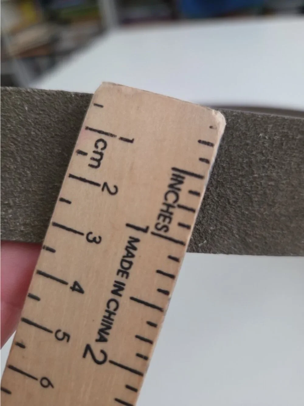 NWT EXPRESS Olive Suede Leather Square Brushed Metallic Buckle SIze 30/32